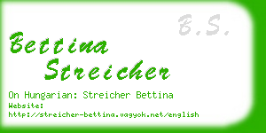 bettina streicher business card